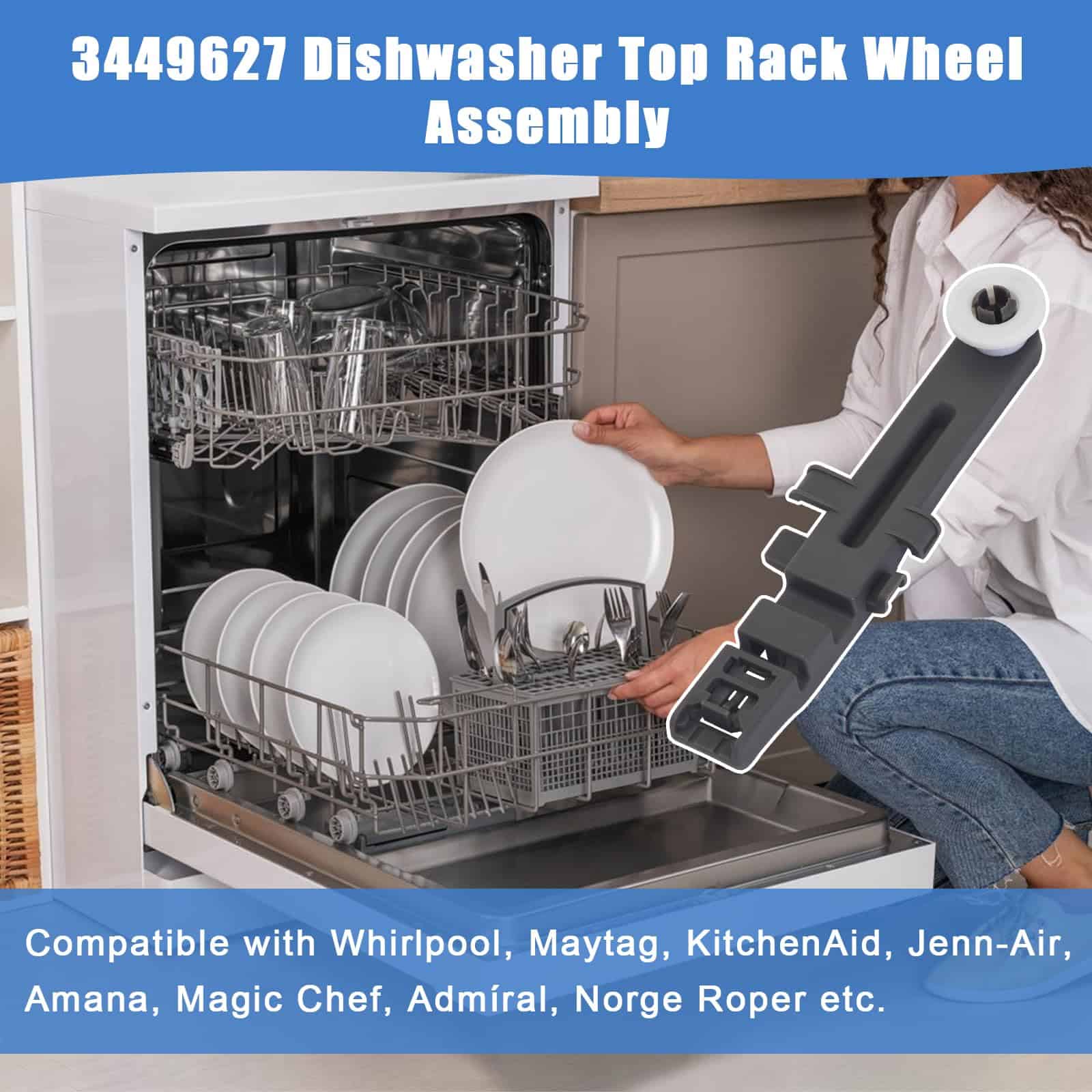 Ensamblaje de Rueda y Ajustador de Bandeja Superior para - Imagen 5