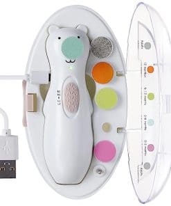 Cortauñas Eléctrico Haakaa para Bebés con Luz LED -