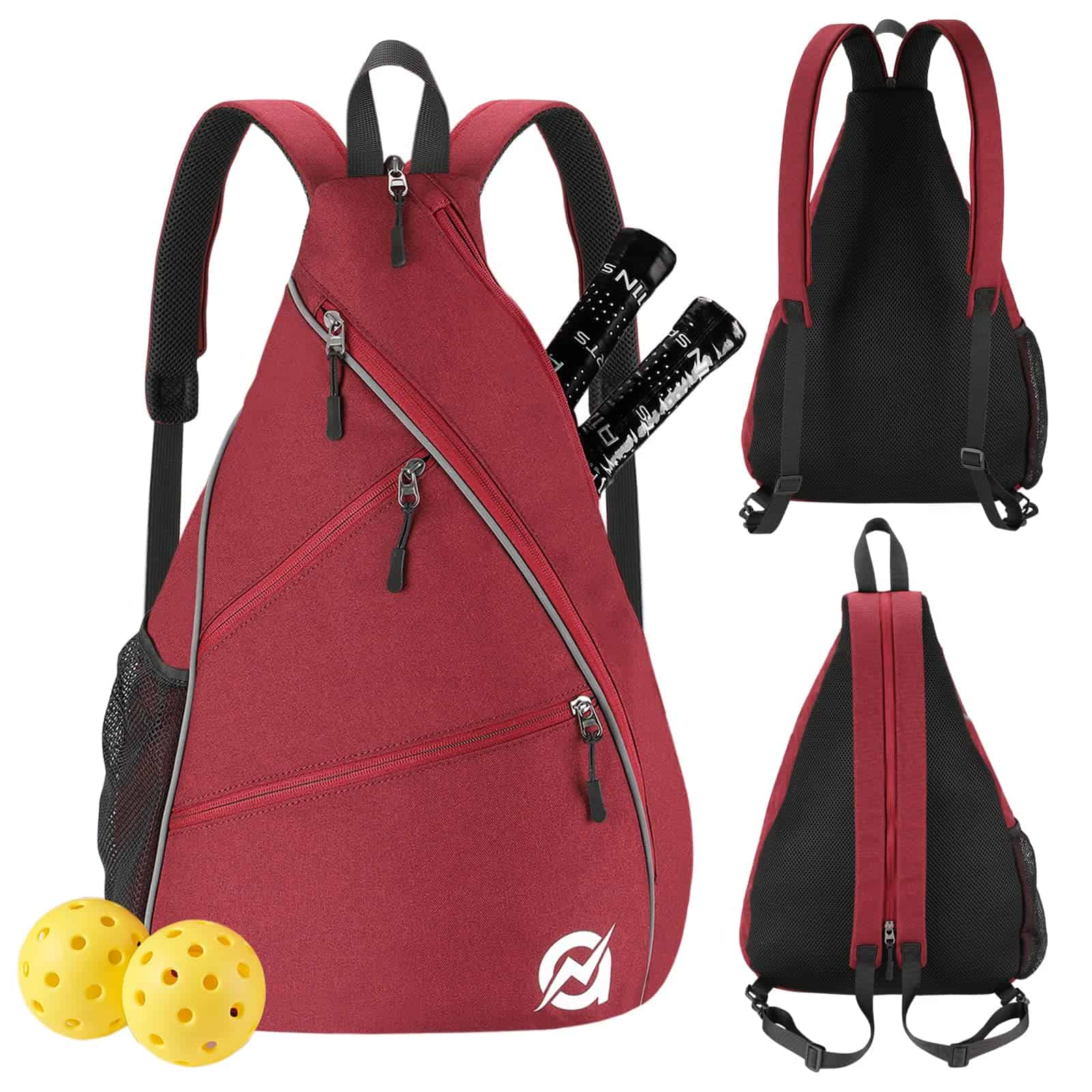 A11N SPORTS Crossbody, Burdeos, Talla Única