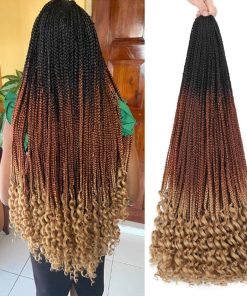 Phosphe 8 Packs 30 Pulgadas Extensiones de Cabello Crochet