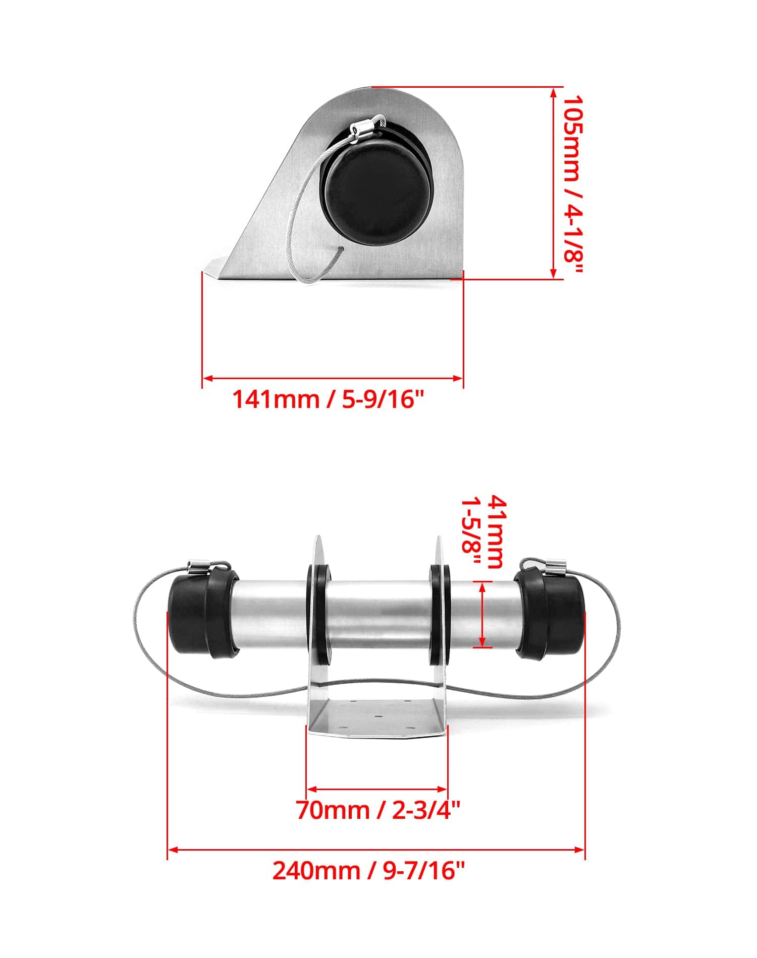 QWORK Caja Portadocumentos de Aluminio para Remolque, - Imagen 7