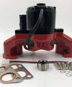 Bomba de agua eléctrica de aluminio LS para LS1 -Rojo