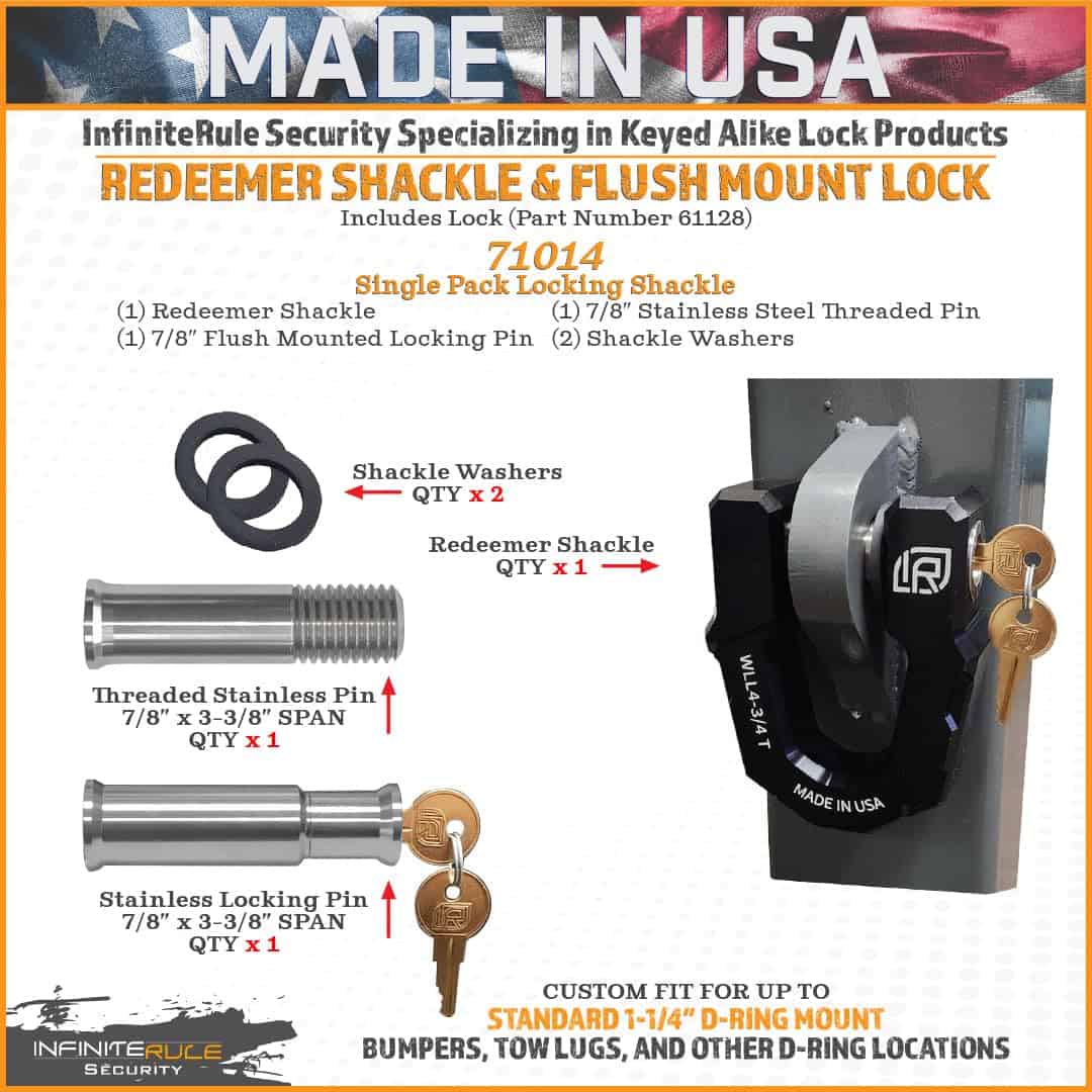 71014 | Paquete Individual, Grillete D-Ring Redeemer, - Imagen 3