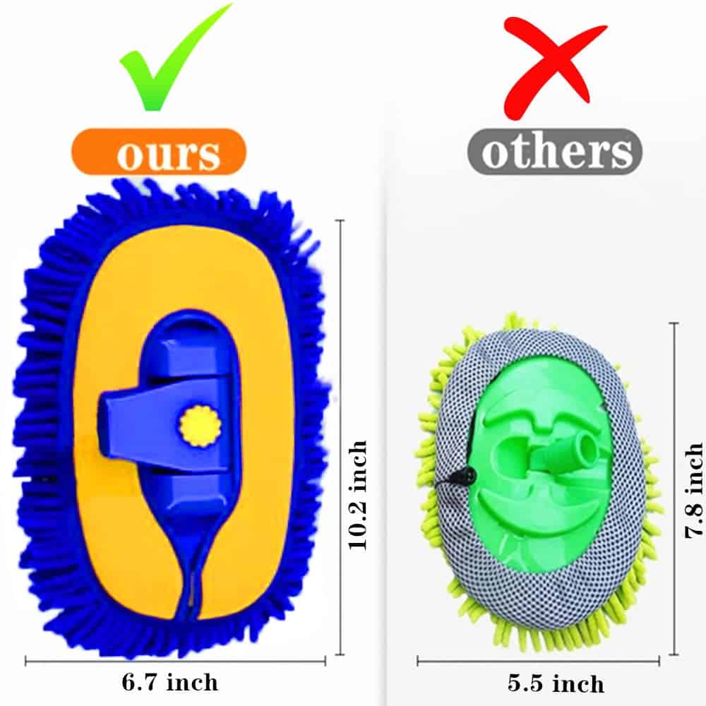 BMLEI Cepillo de Lavado de Autos con Mango Largo, Juego de - Imagen 5