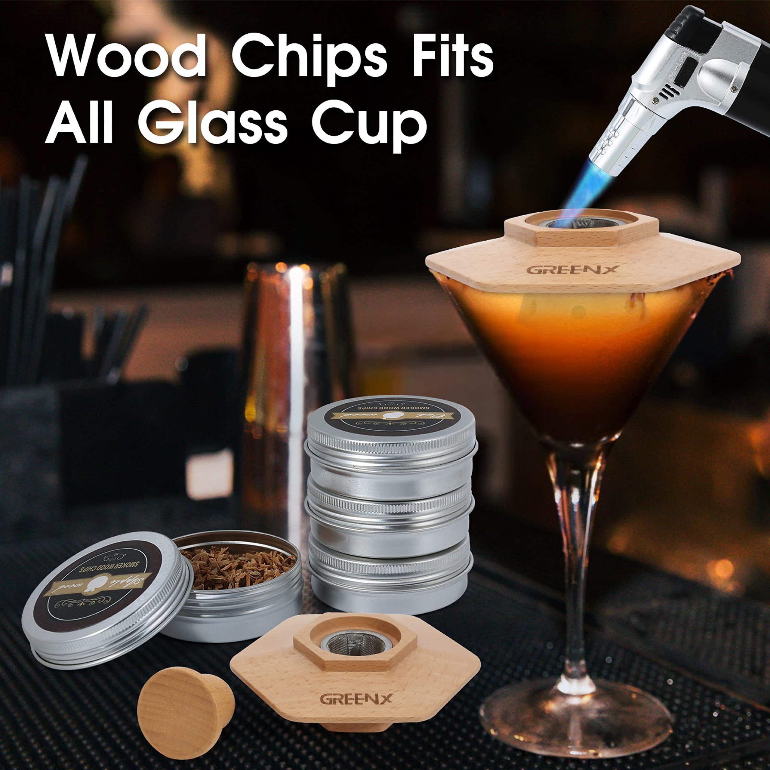 Kit de Ahumador para Cócteles Greenx con Antorcha y - Imagen 9