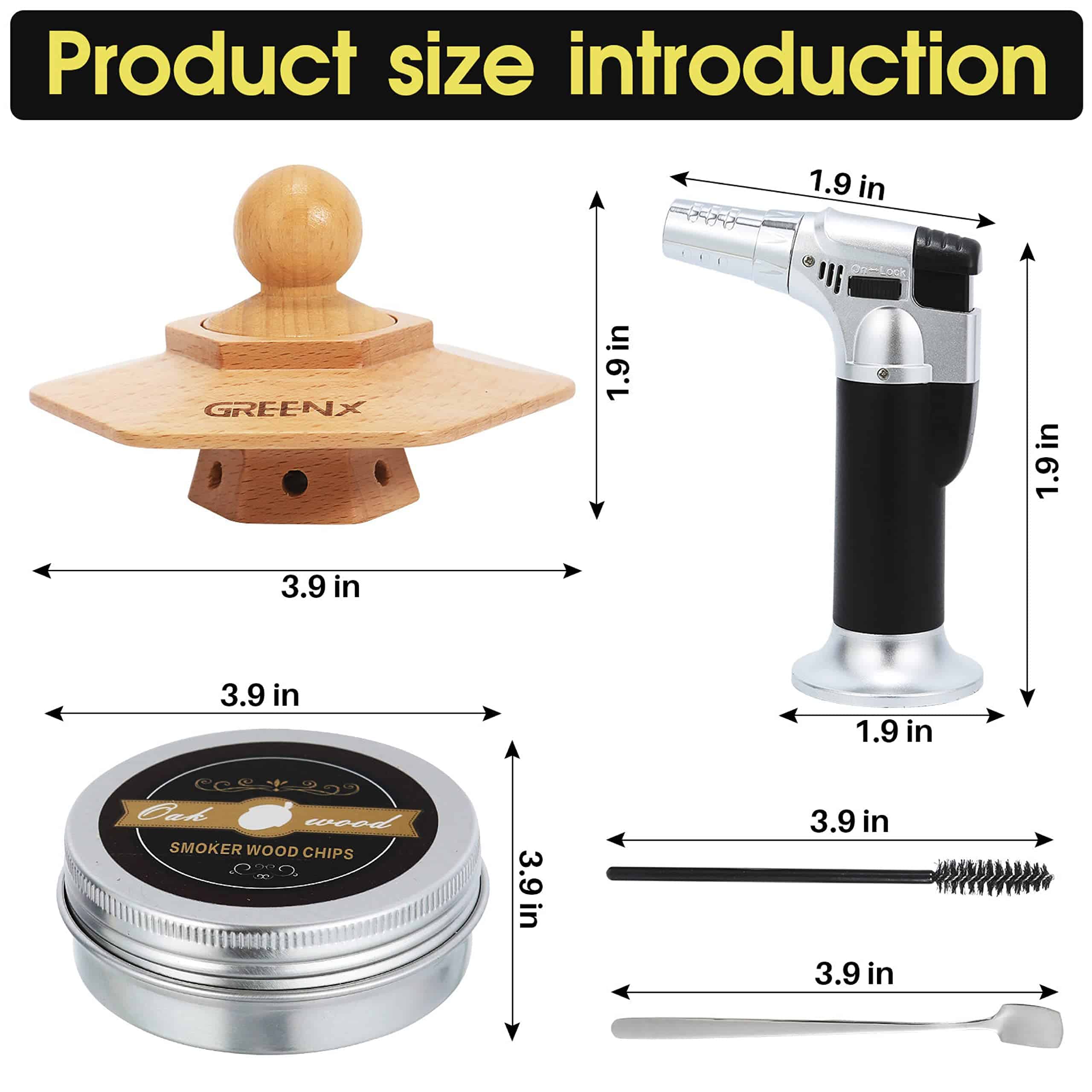 Kit de Ahumador para Cócteles Greenx con Antorcha y - Imagen 8