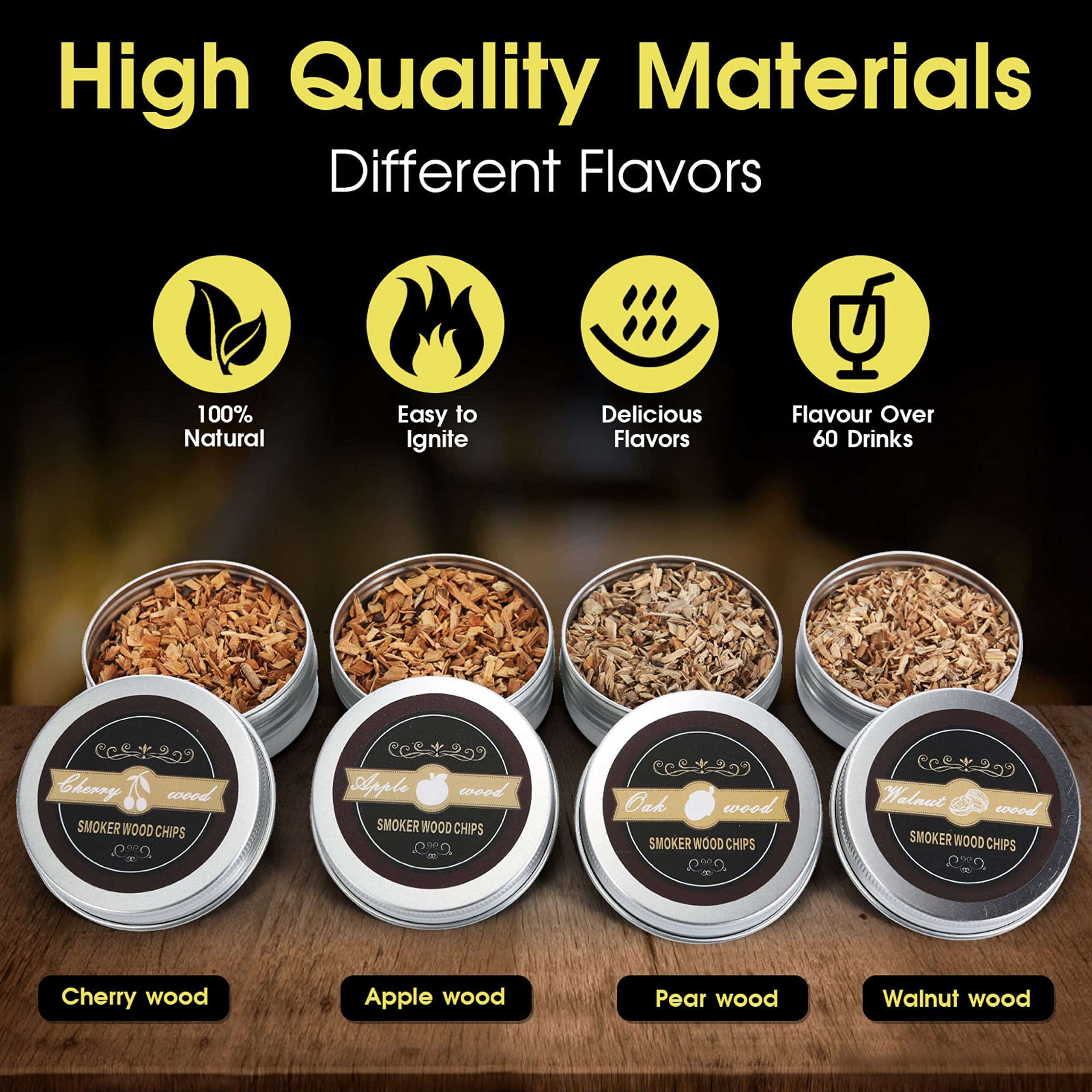 Kit de Ahumador para Cócteles Greenx con Antorcha y - Imagen 3