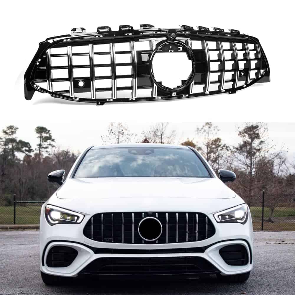 Parrilla delantera estilo GT para Mercedes X118 -Plata