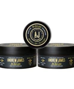 ANDREW JAMES Matte Pomade 2-Pack + Mini Travel Jar | BE