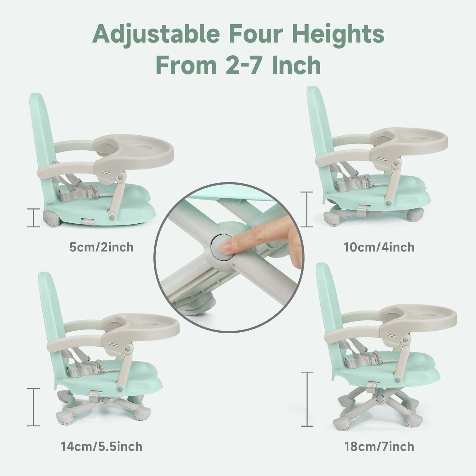 Asiento elevador para silla alta para bebé YOLEO para mesa - Imagen 4