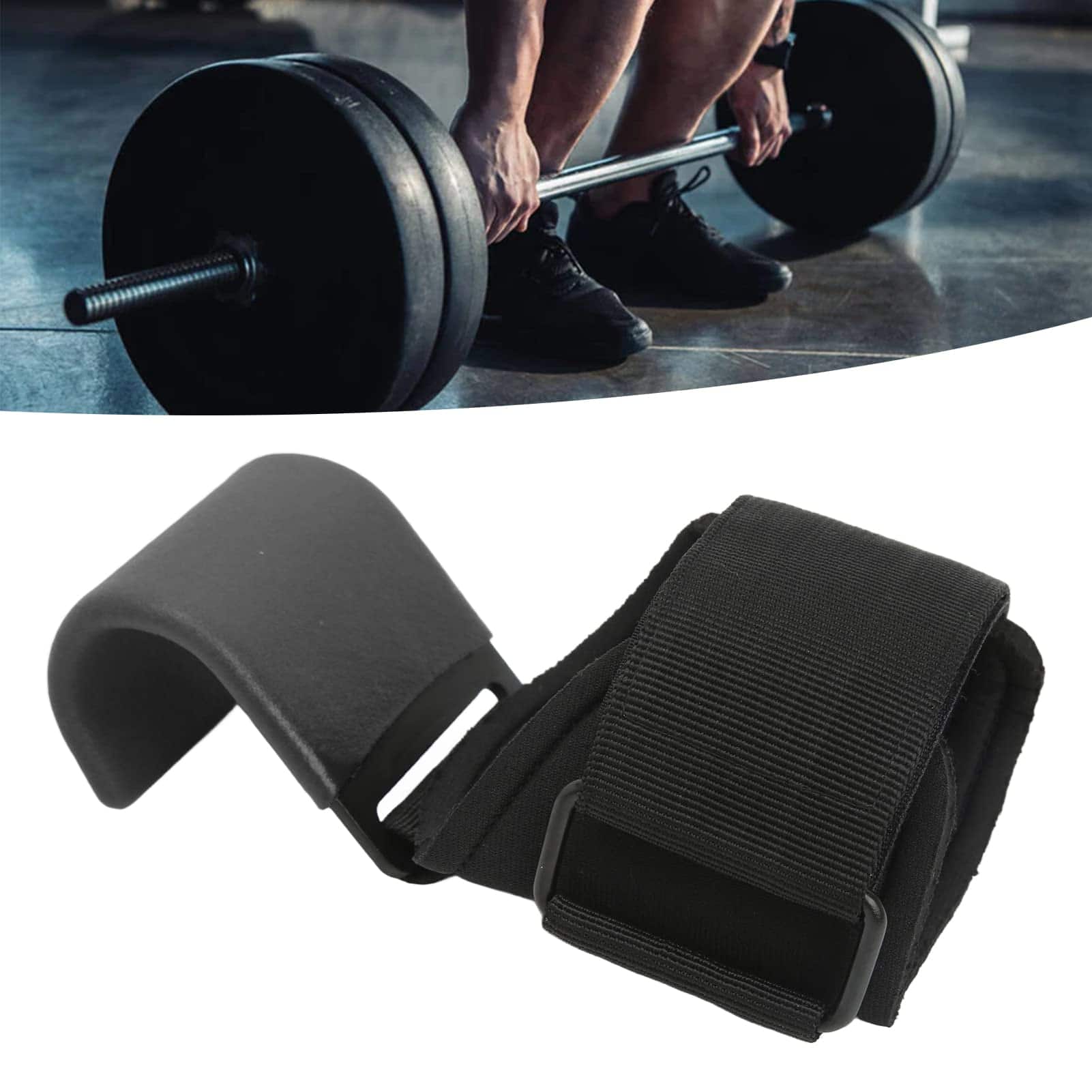 Agarres de Levantamiento de Pesas UBEF, Ganchos de Acero - Imagen 3