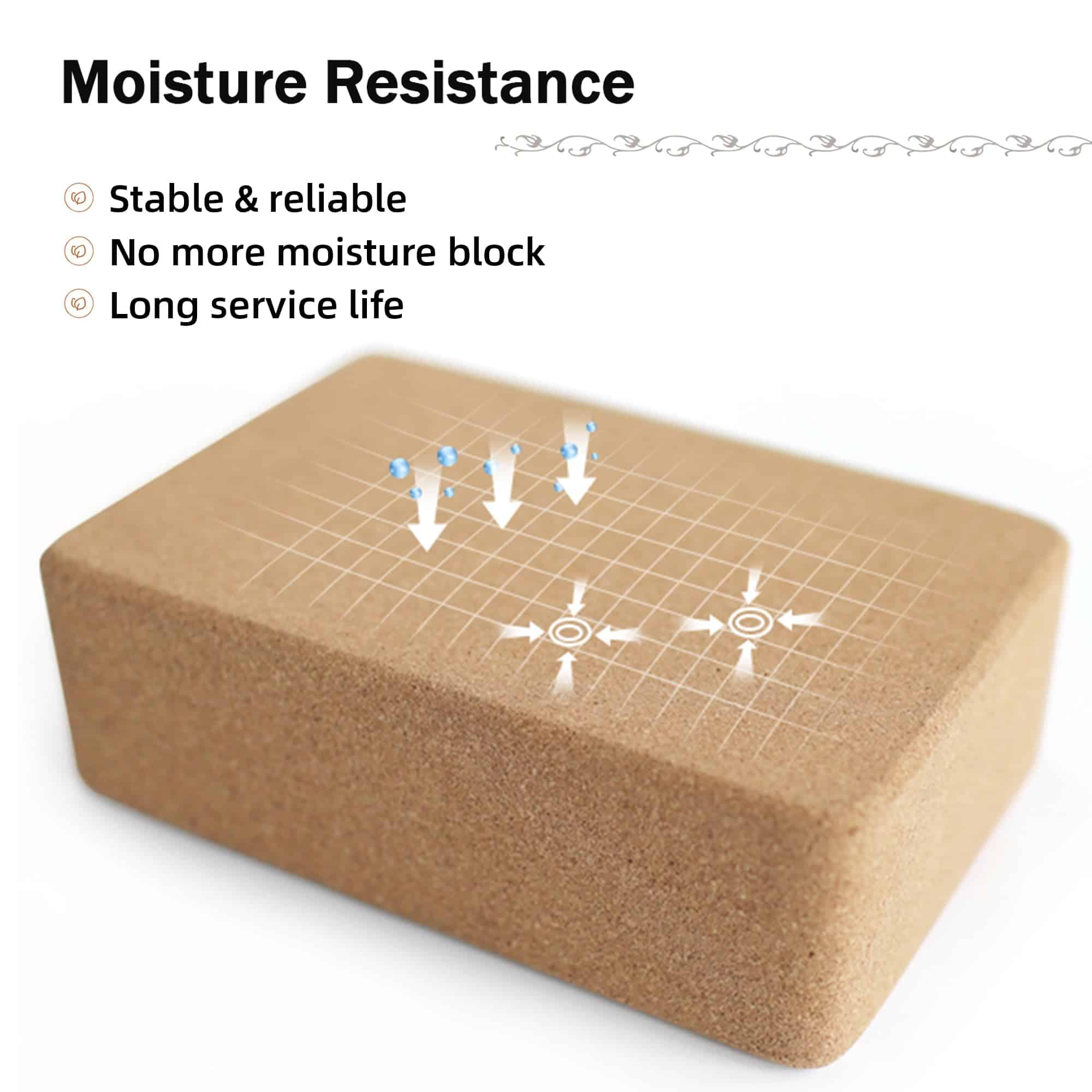 Bloques de Yoga de Corcho KRIXAM, Superficie -Marrón - Imagen 4