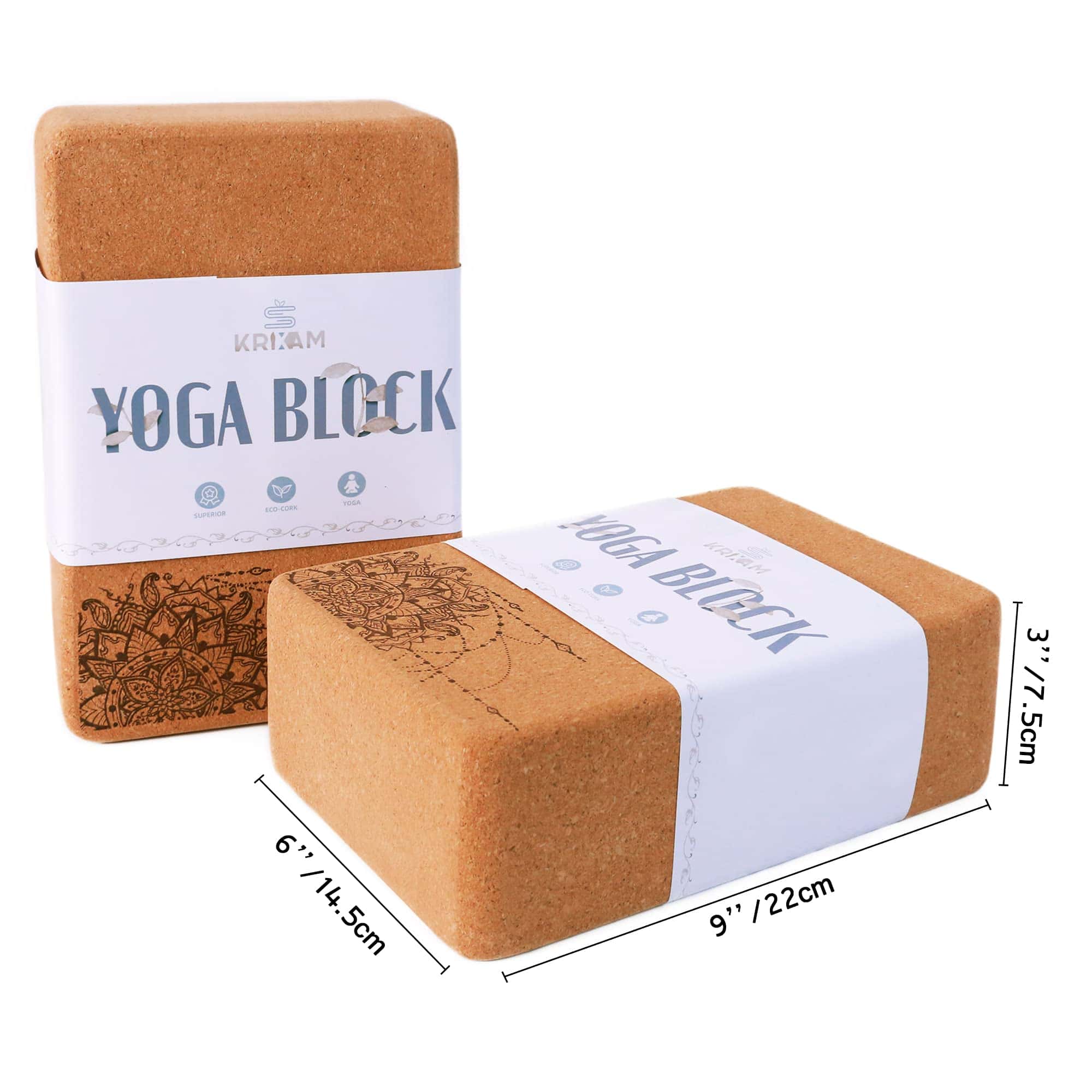 Bloques de Yoga de Corcho KRIXAM, Superficie -Marrón - Imagen 5