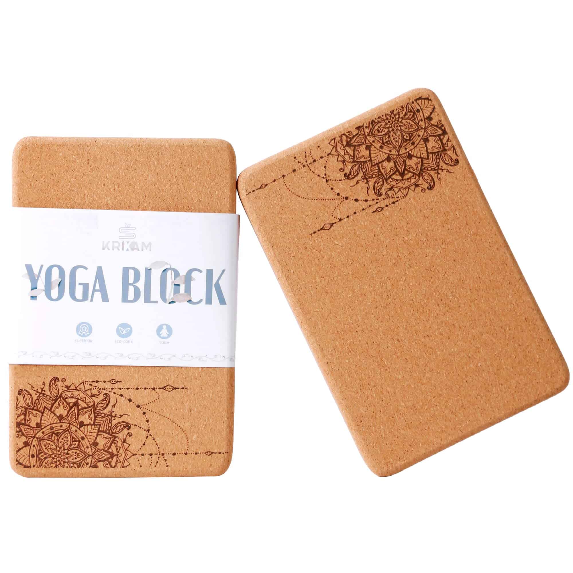 Bloques de Yoga de Corcho KRIXAM, Superficie -Marrón