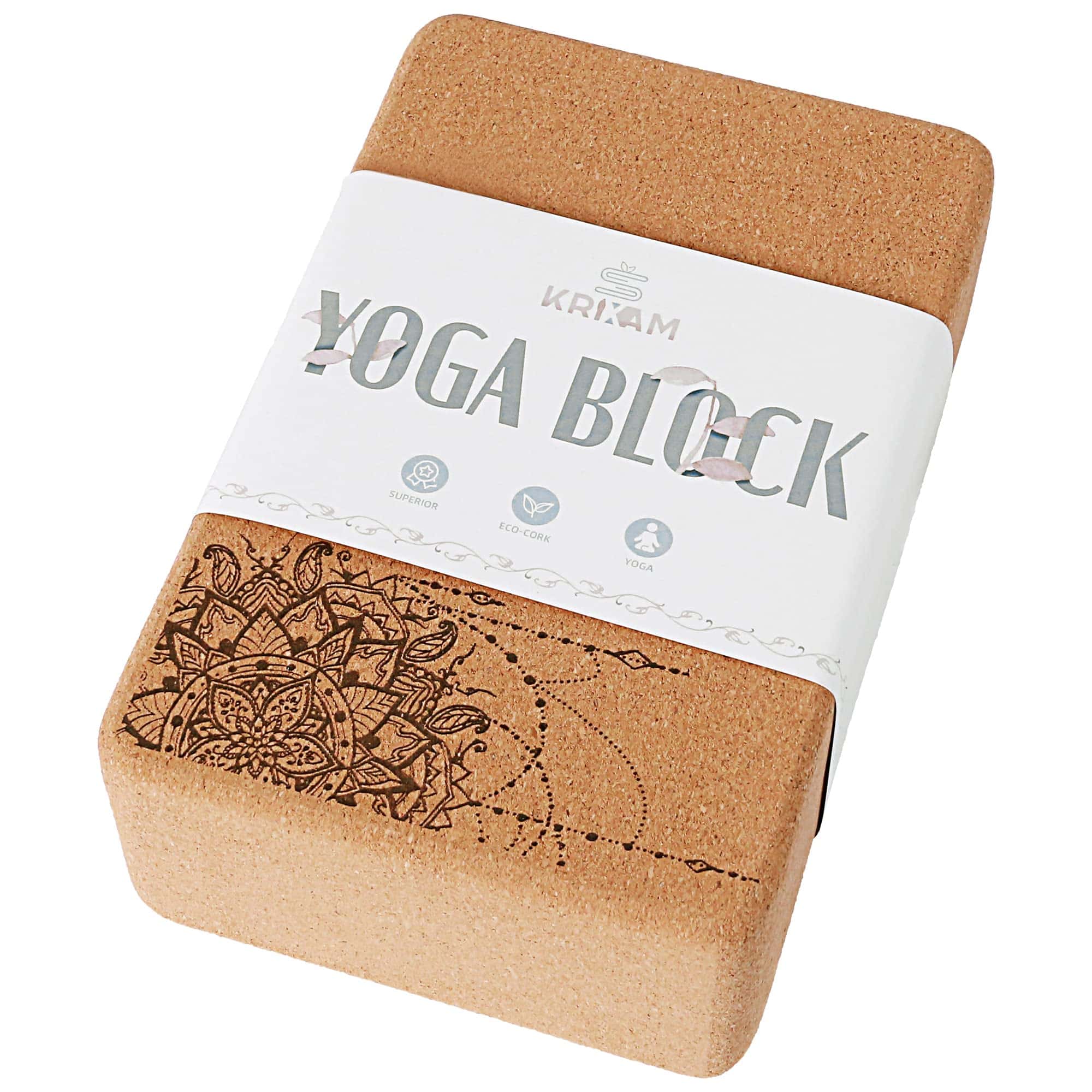 Bloques de Yoga de Corcho KRIXAM, Superficie -Marrón