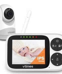 Monitor de bebé VTimes con cámara y audio, -o/mascota