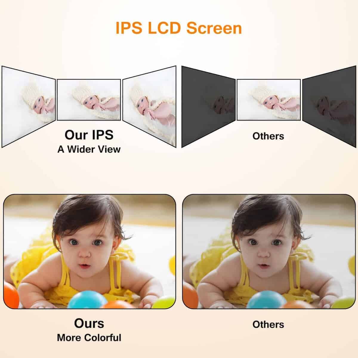 Monitor de bebé VTimes con cámara y audio, -o/mascota - Imagen 5