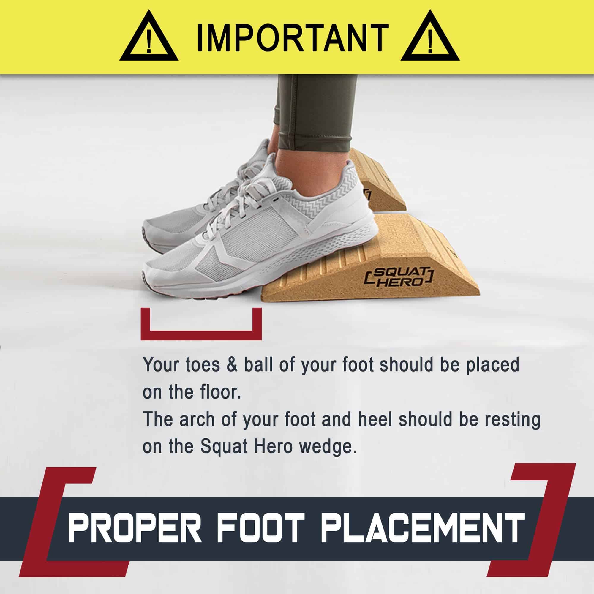 Bloque de Cuña de Sentadilla, Squat Hero, Perfecto para - Imagen 3