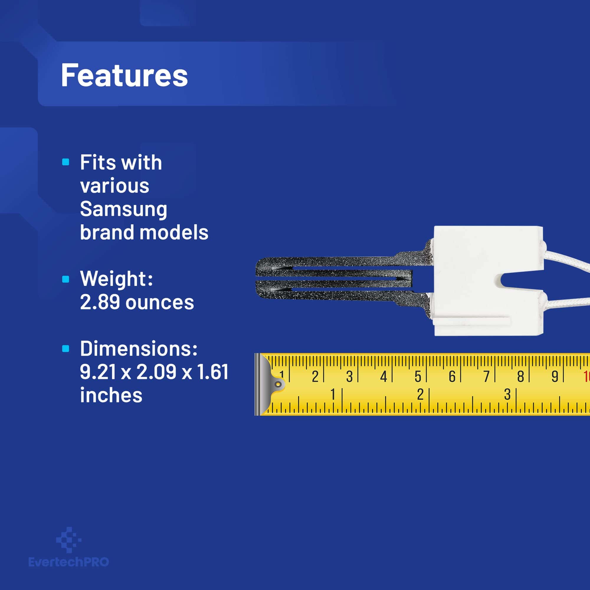 EvertechPRO Ignitor de Secadora DC47-00022A - Imagen 5