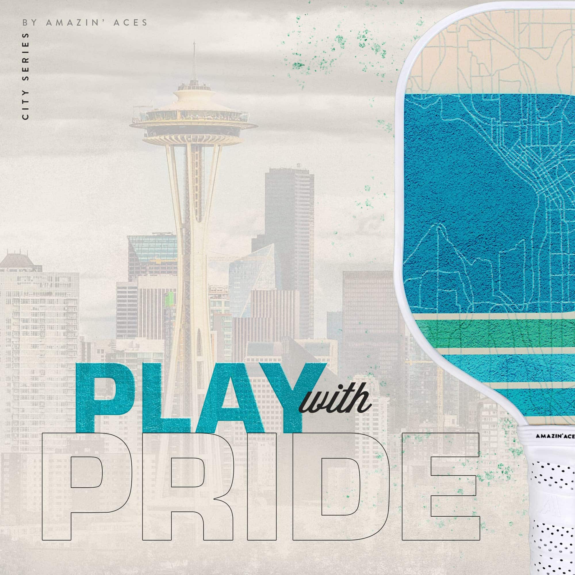 Paletas de Pickleball Amazin' Aces City Series - Paleta de - Imagen 3