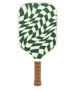 Paleta de Picklish Pickleball Wavy Checks | Superficie de