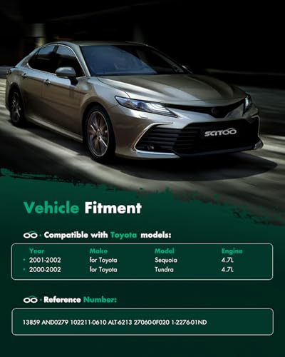 Alternador SCITOO Compatible con 2000 2001 2002 para Toyota - Imagen 7