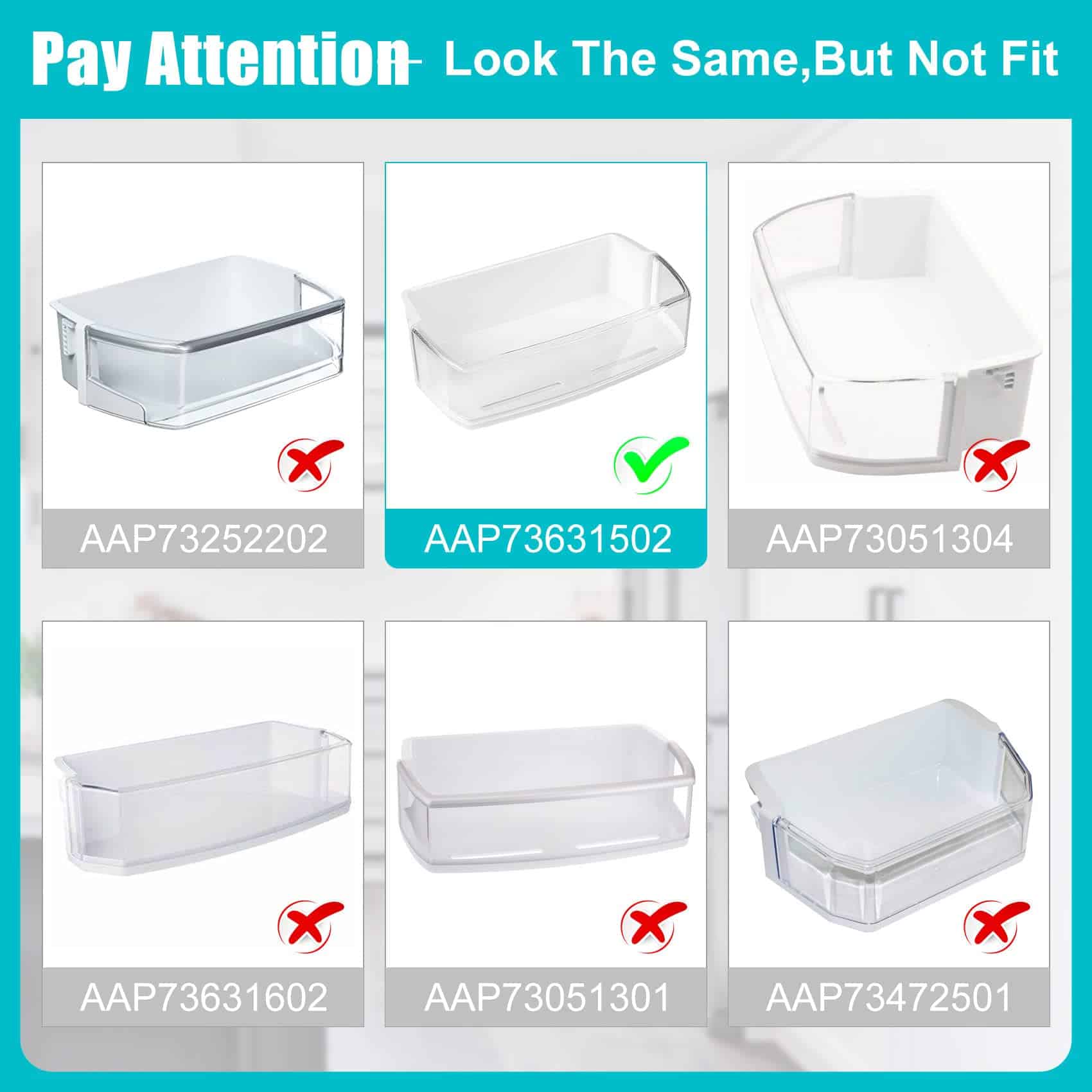 AAP73631502 Canasta de estante de puerta de refrigerador - Imagen 7