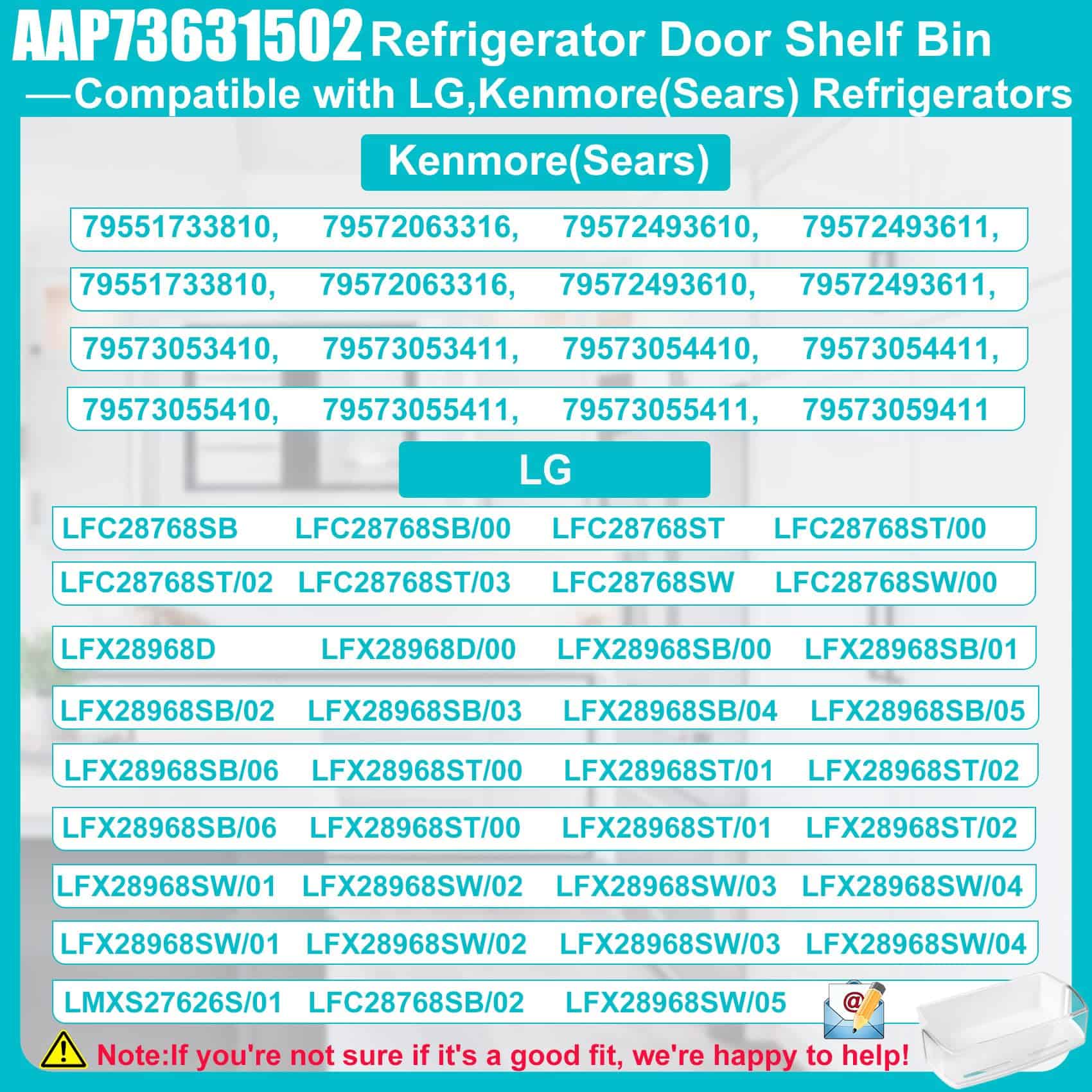 AAP73631502 Canasta de estante de puerta de refrigerador - Imagen 6