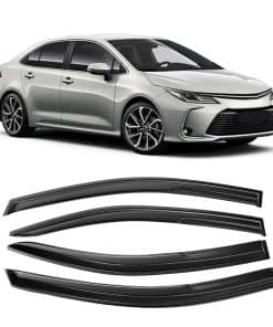 Deflectores de ventana lateral tintados oscuros para Toyota