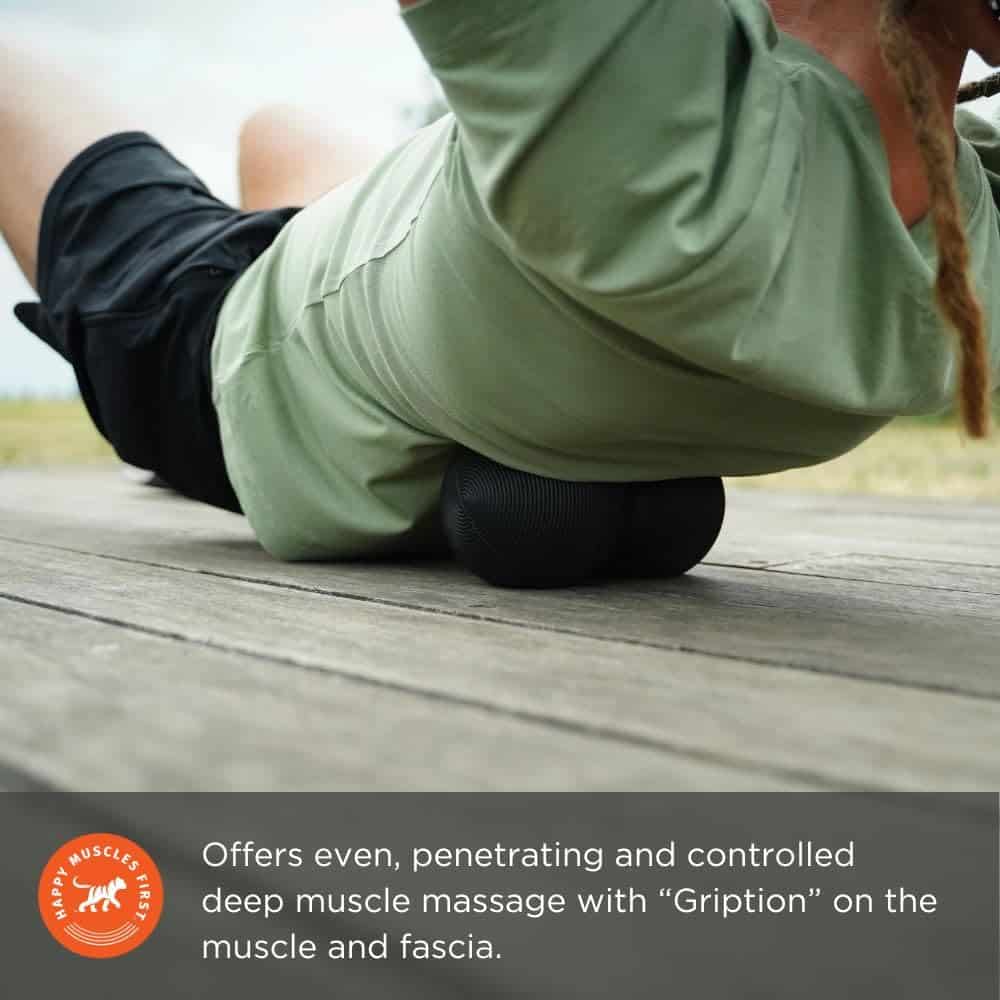 Tiger Tail Tiger Ball Large 8-Inch Peanut Foam Roller - Imagen 4