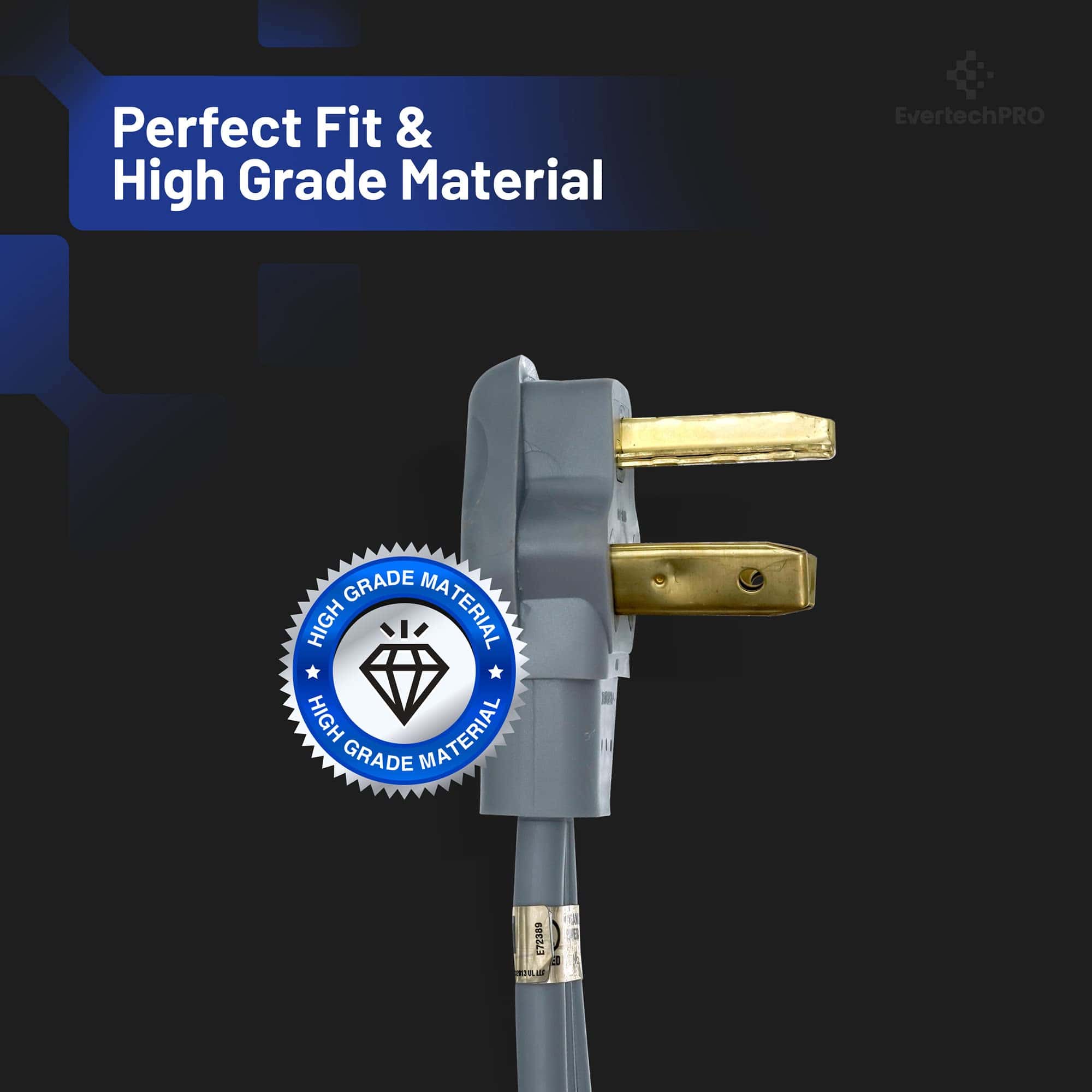 Cable de corriente para secadora EvertechPRO 57000 de 3 - Imagen 6