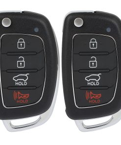 Llave de control remoto flip SCITOO * 2 PCS para Hyundai