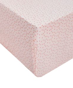 Sábana de cuna ajustable de punto premium Dottie de Copper