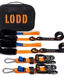 LODD - Correas para motocicleta con -Negro y Naranja