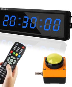 SMAHEAT Cronómetro de Fitness con Botón de Parada, Adecuado