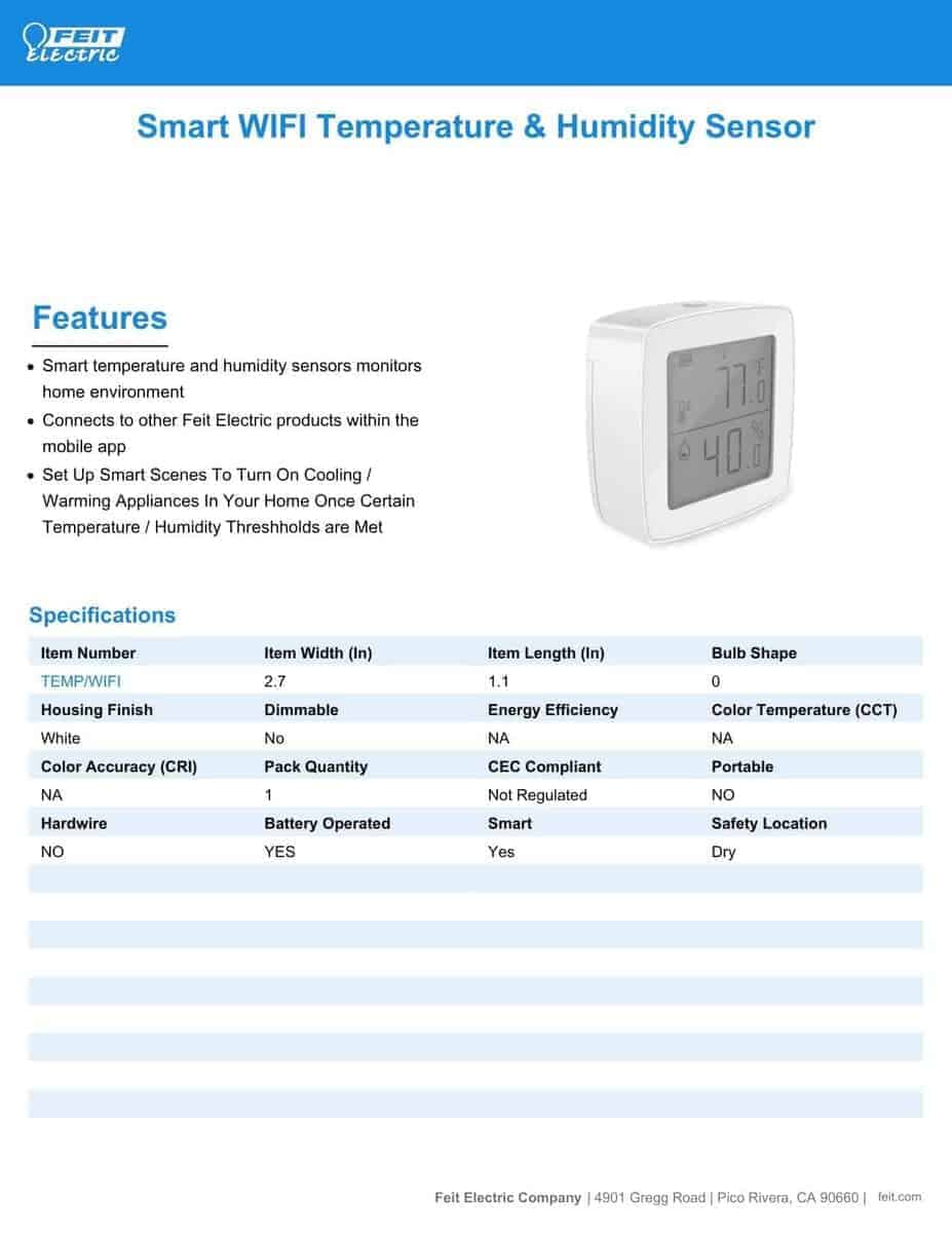 Sensor de Temperatura y Humedad Inteligente para Interiores - Imagen 3