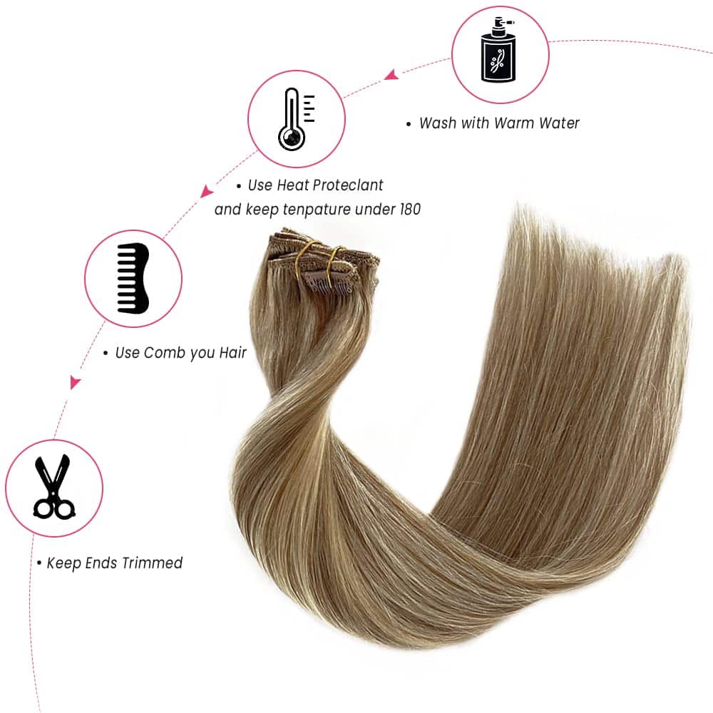 Extensiones de Cabello Valiilo de Cabello Humano Real, - Imagen 4