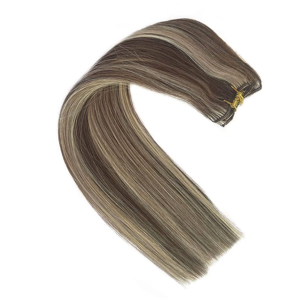 Extensiones de Cabello Valiilo Clip en Marrón a Rubia de - Imagen 7