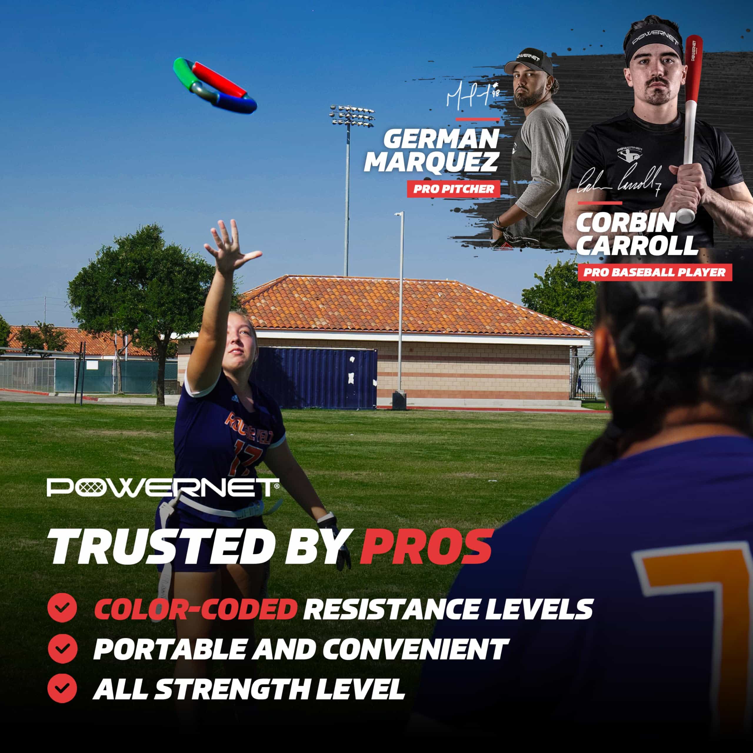 PowerNet Tri-Action Catch, Equipo de Entrenamiento de - Imagen 3