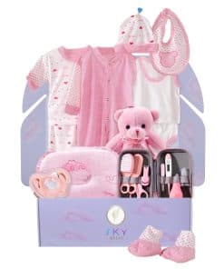 Set de Regalo para Bebé Sky Bliss de 20 Piezas (Rosa), Set