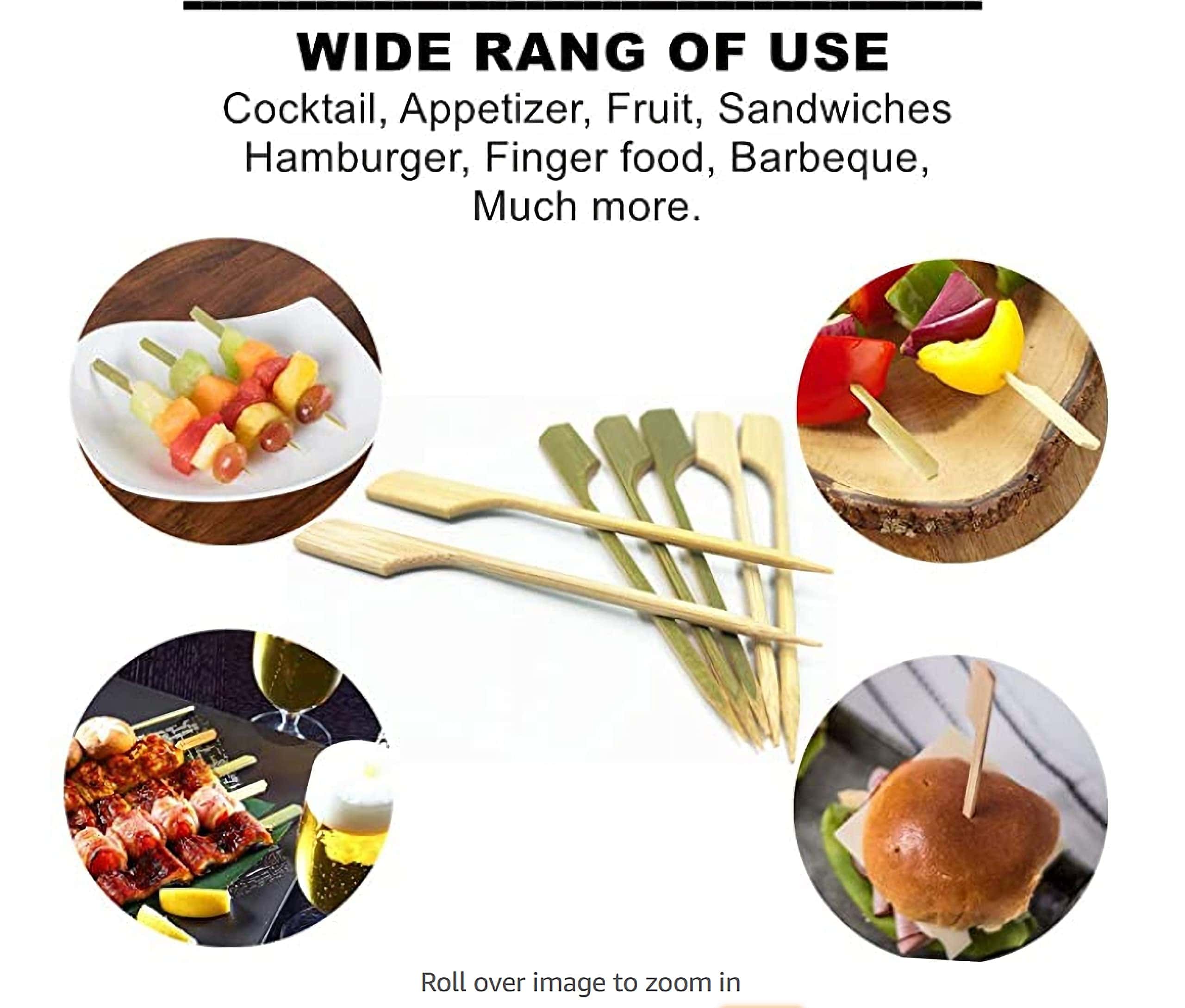 1000 Piezas Palillos de Bambú para Cócteles de 4.7 Pulgadas - Imagen 4