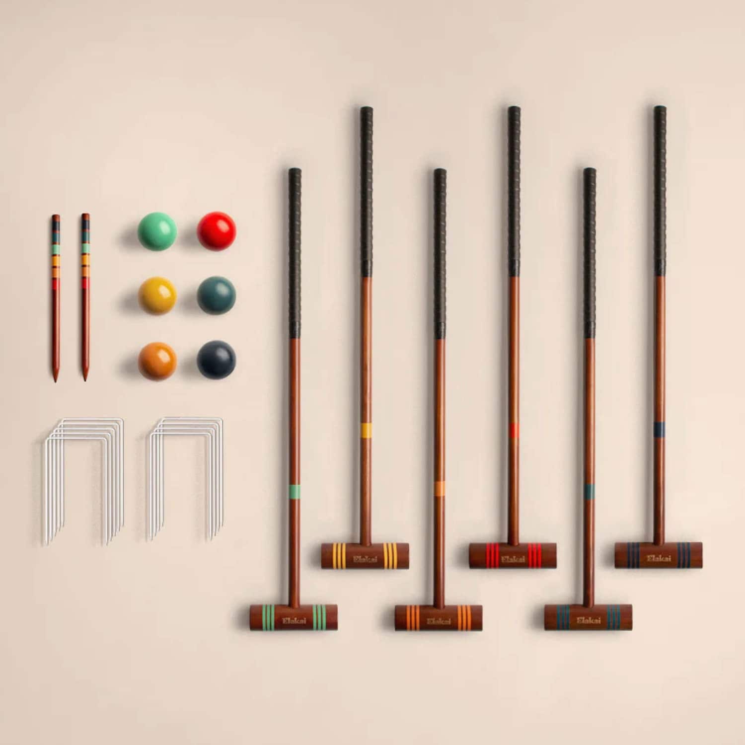 Juego de Croquet Elakai de Viaje Tamaño Compacto con Bolsa - Imagen 6