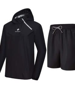 Traje de Sauna HOTSUIT para Hombre, Chaqueta -Negro