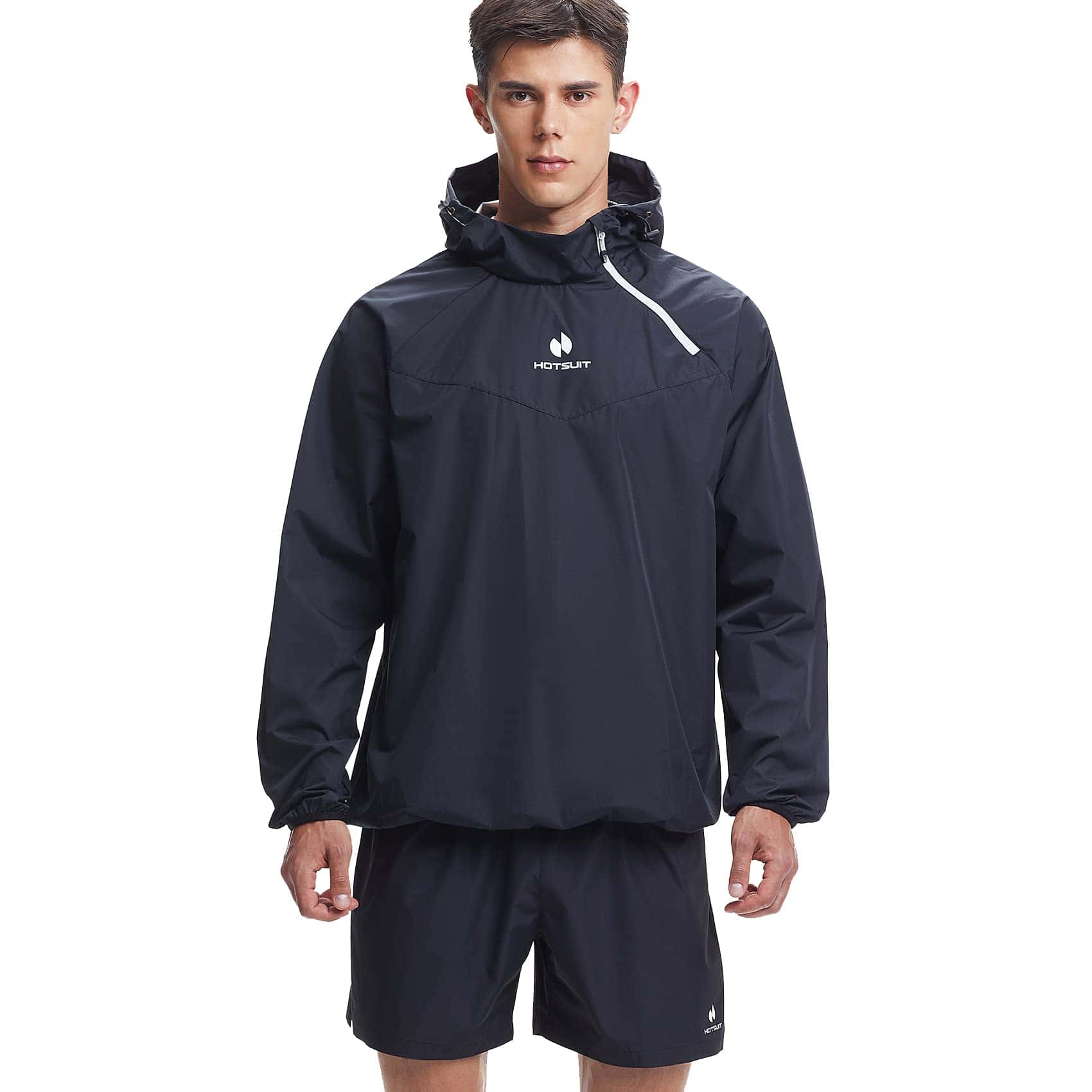 Traje de Sauna HOTSUIT para Hombre, Chaqueta -Negro - Imagen 4