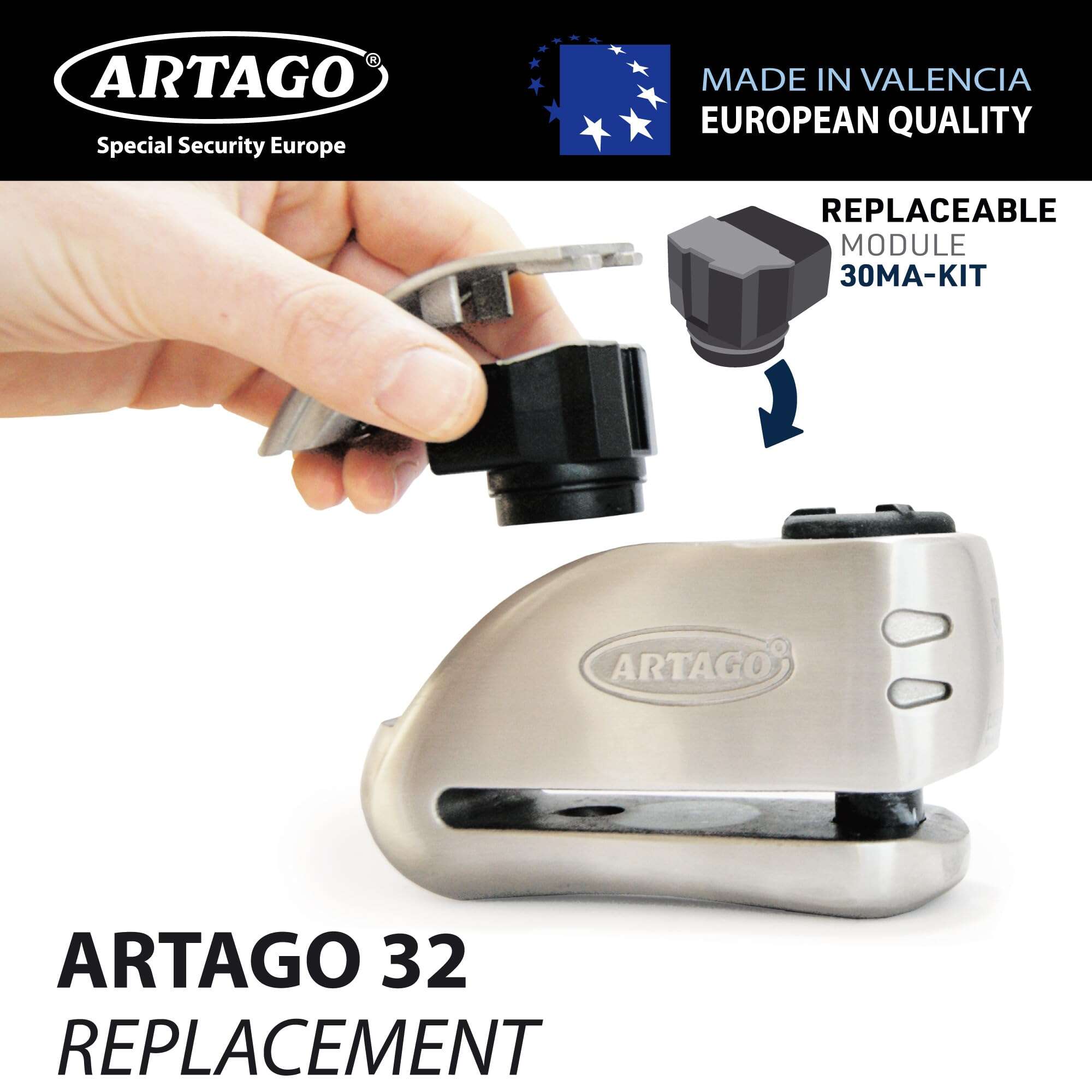 Módulo de Alarma de Repuesto Artago 30MA-KIT y Batería - Imagen 3