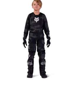 Pantalón de Motocross Fox Racing JÓVENES 180 BNKR, NEGRO
