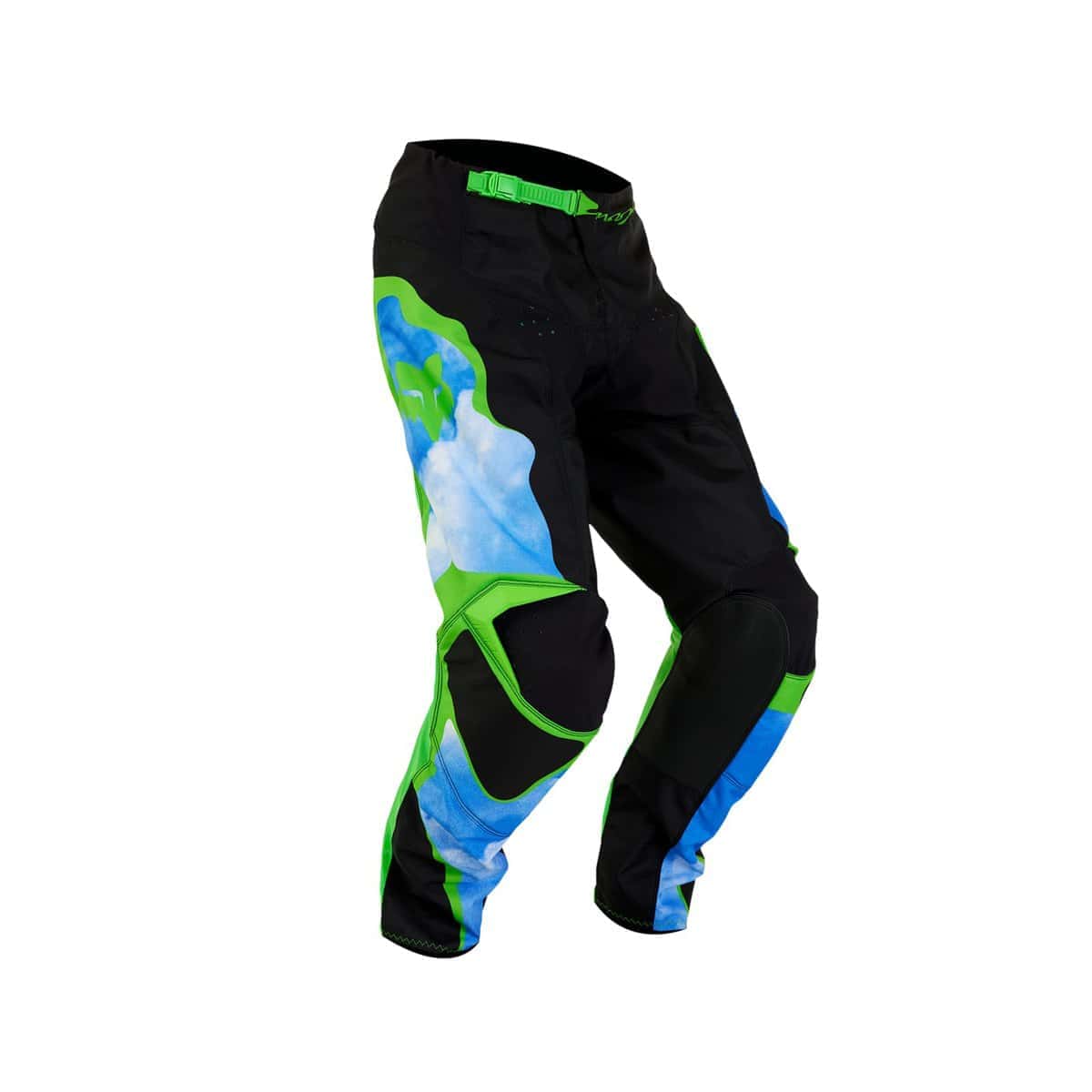 Pantalón de Motocross Fox Racing 180 ATLAS, Negro/Verde, - Imagen 7