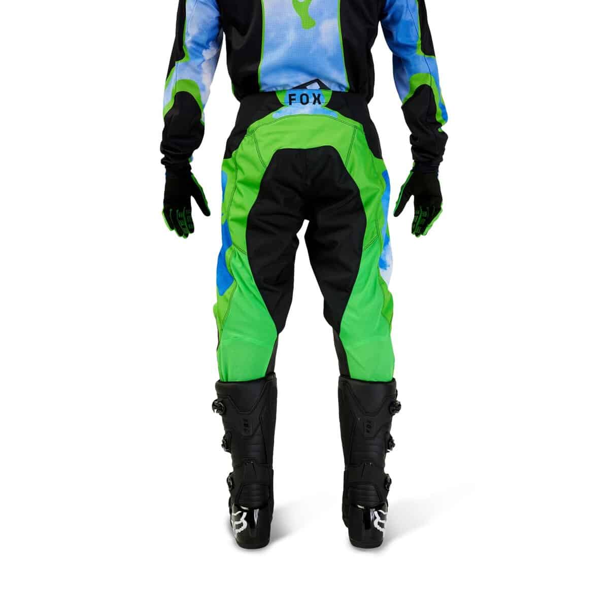 Pantalón de Motocross Fox Racing 180 ATLAS, Negro/Verde, - Imagen 5