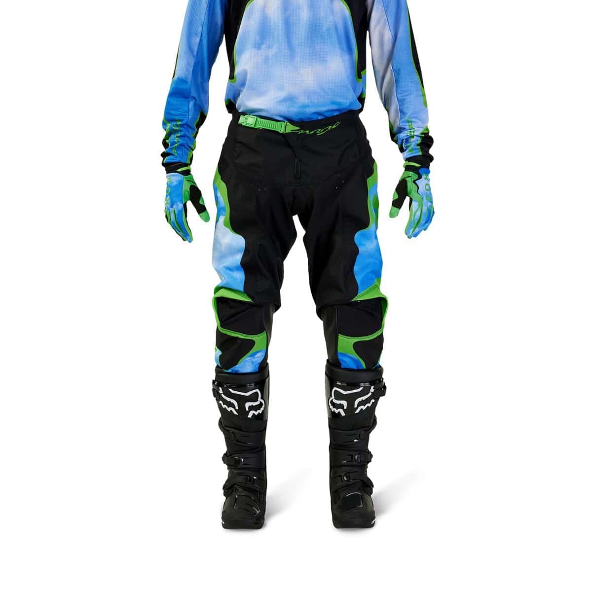 Pantalón de Motocross Fox Racing 180 ATLAS, Negro/Verde,