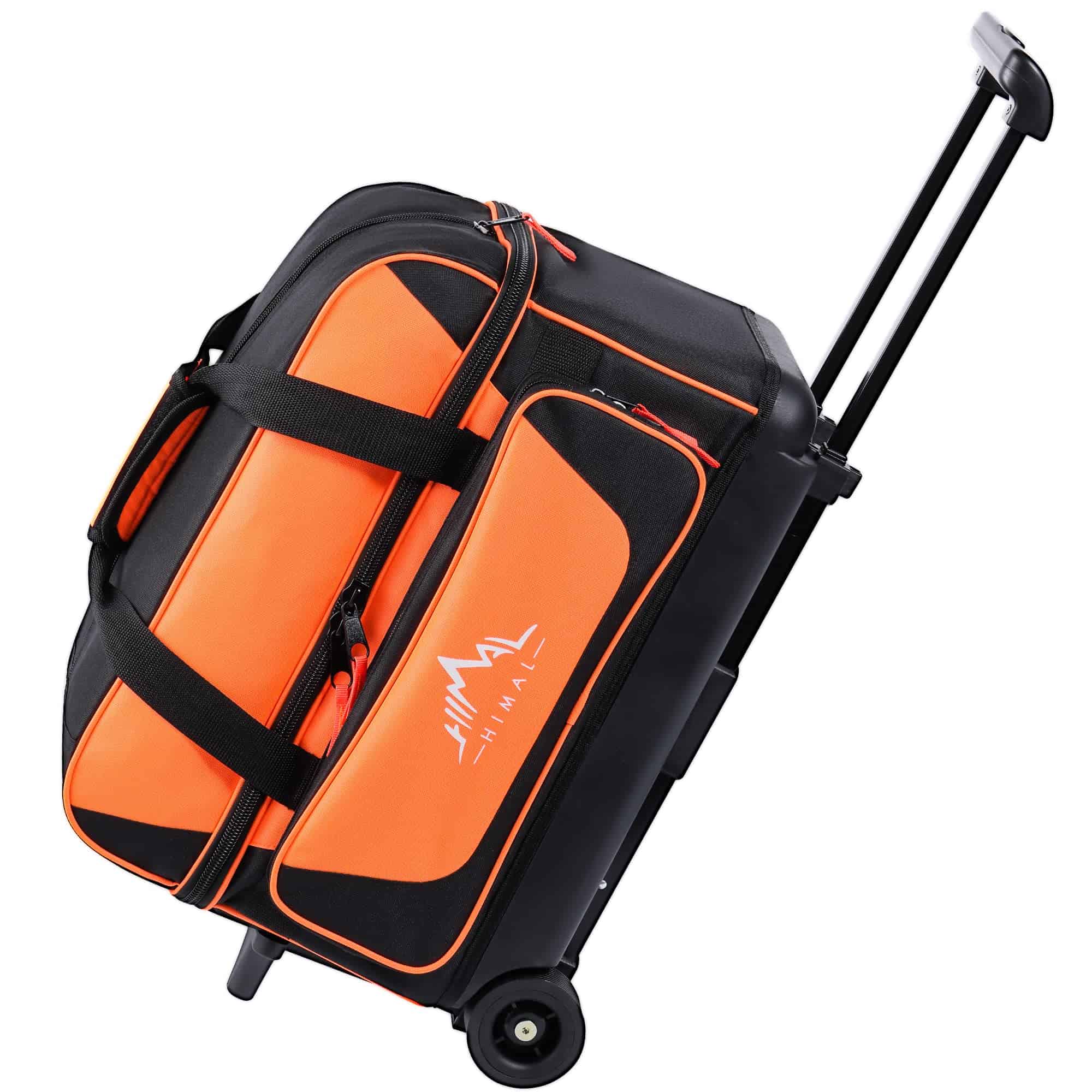 Bolso de bolos GoHimal con ruedas dobles para 2 bolas con